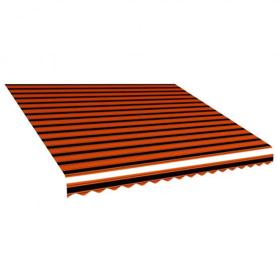 Narancssárga és barna vászon napellenző tető 400 x 300 cm