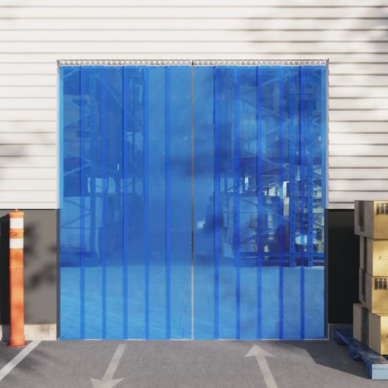Kék PVC ajtófüggöny 300 mm x 3 mm 25 m