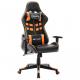 Fekete és narancssárga műbőr gamer szék