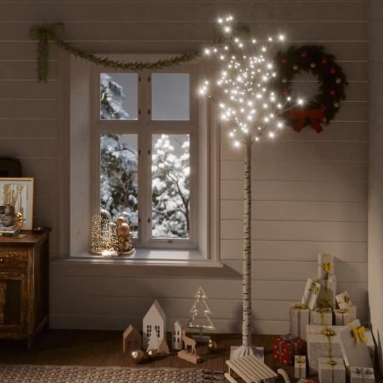 200 LED-es bel-/kültéri hideg fehér fűzfa karácsonyfa 2,2 m