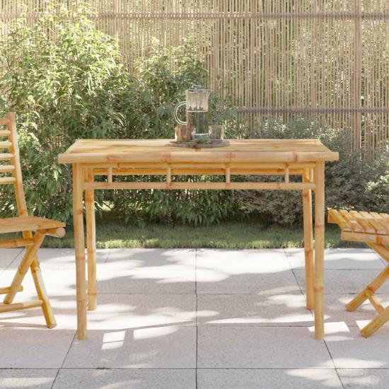 Bambusz kerti étkezőasztal 110 x 55 x 75 cm