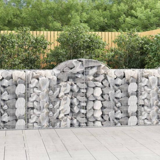 30 db íves horganyzott vas gabion kosár 200x50x100/120 cm