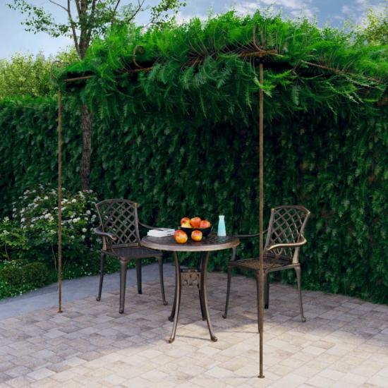 Antik barna vas kerti pergola 3 x 3 x 2,5 m