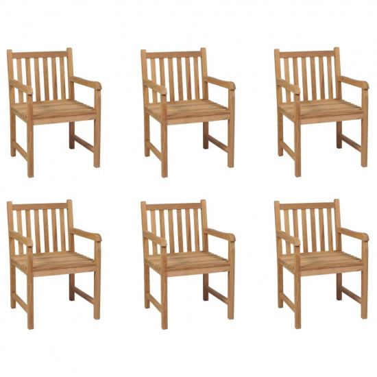 6 db tömör tíkfa kültéri szék