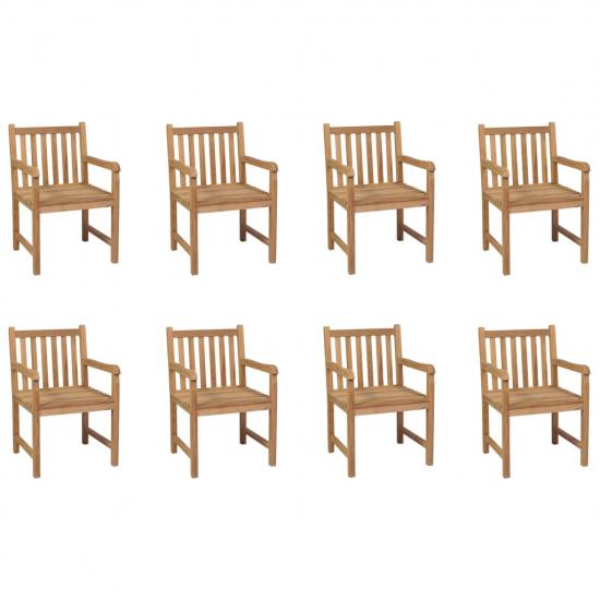 8 db tömör tíkfa kültéri szék