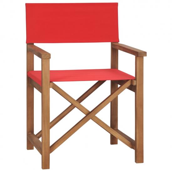 Piros tömör tíkfa rendezői szék