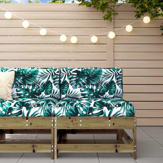 Impregnált fenyőfa kerti középső kanapé