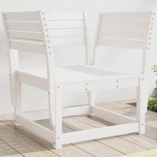 Fehér tömör fenyőfa kerti szék