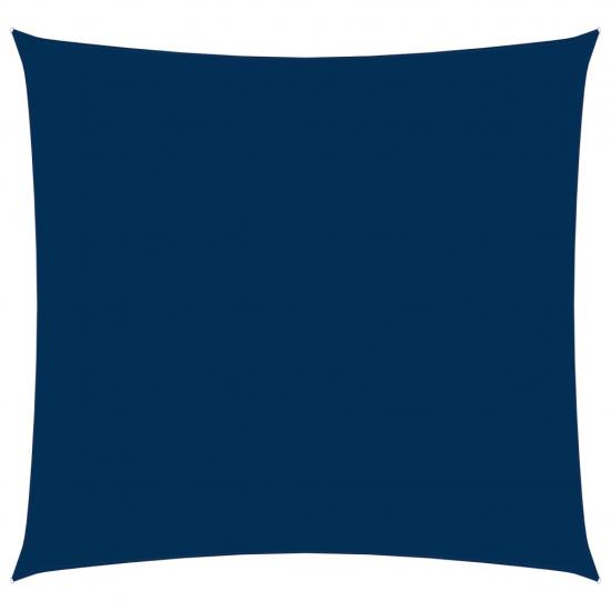 Kék négyzet alakú oxford-szövet napvitorla 4,5x4,5 m