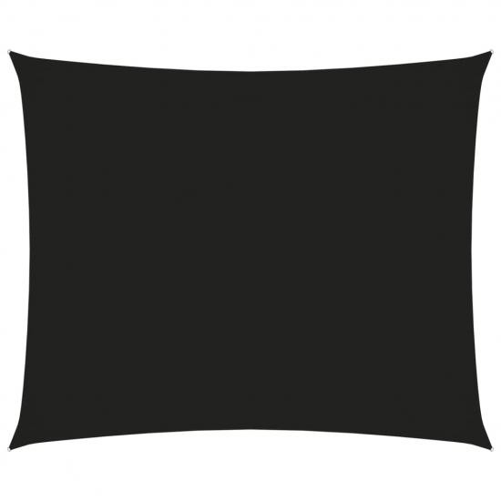Fekete téglalap alakú oxford-szövet napvitorla 4 x 5 m
