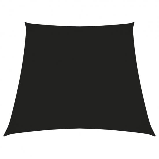 Fekete trapéz alakú oxford-szövet napvitorla 4/5 x 4 m