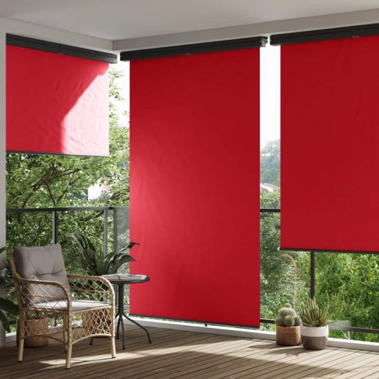 Piros oldalsó terasznapellenző 165 x 250 cm