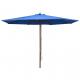 Kék kültéri napernyő farúddal 350 cm