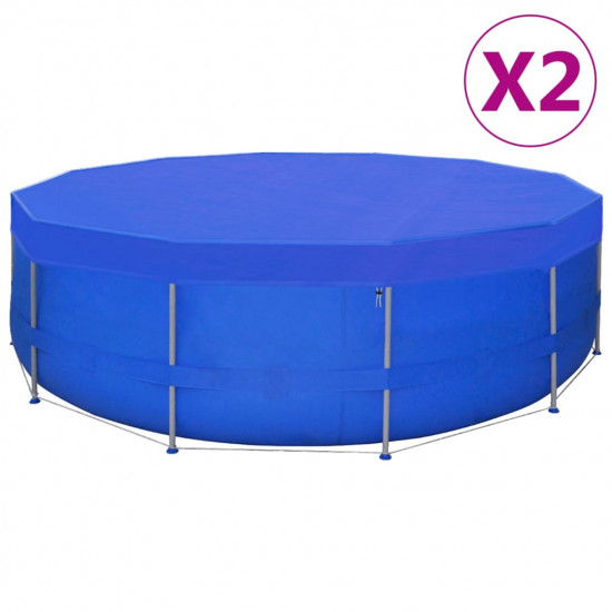 2 db kör alakú polietilén medencetakaró 540 cm 90 g/m²