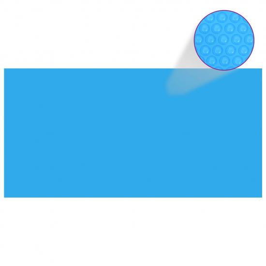 Kék polietilén medencetakaró 975 x 488 cm