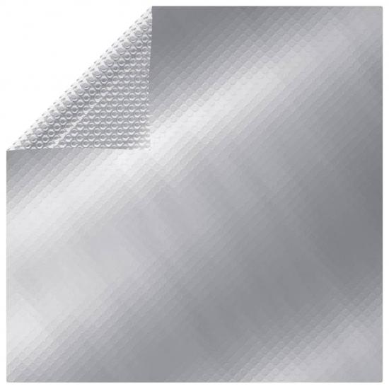 Ezüst polietilén medencetakaró 549 x 274 cm