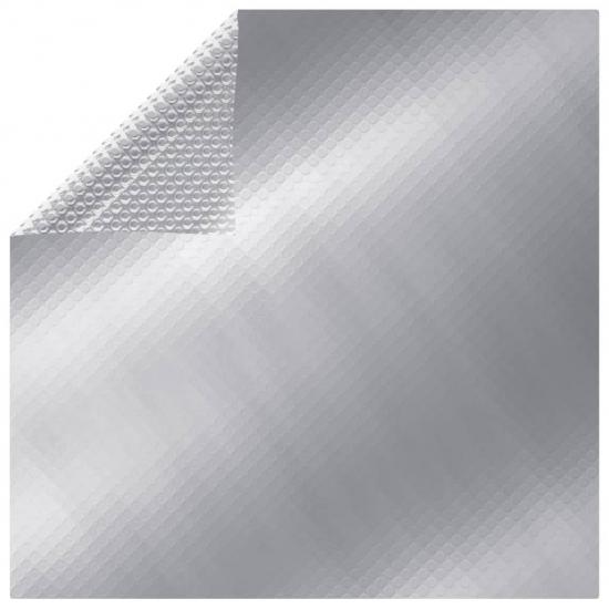 Ezüst polietilén medencetakaró 600 x 300 cm