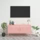 Rózsaszín acél TV-szekrény 105 x 35 x 50 cm