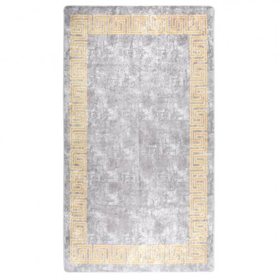 Szürke csúszásmentes mosható szőnyeg 190 x 300 cm