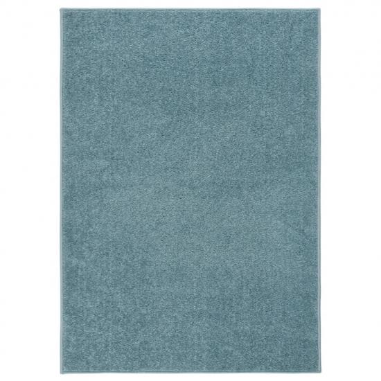 Kék rövid szálú szőnyeg 240 x 340 cm