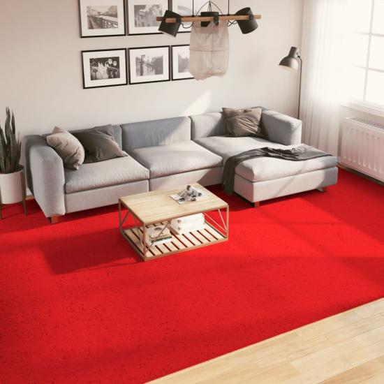 OVIEDO piros rövid szálú szőnyeg 300 x 400 cm