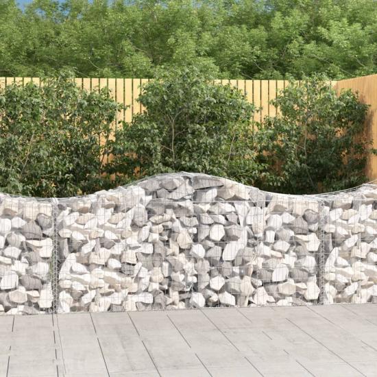 13 db íves horganyzott vas gabion kosár 200x50x80/100 cm