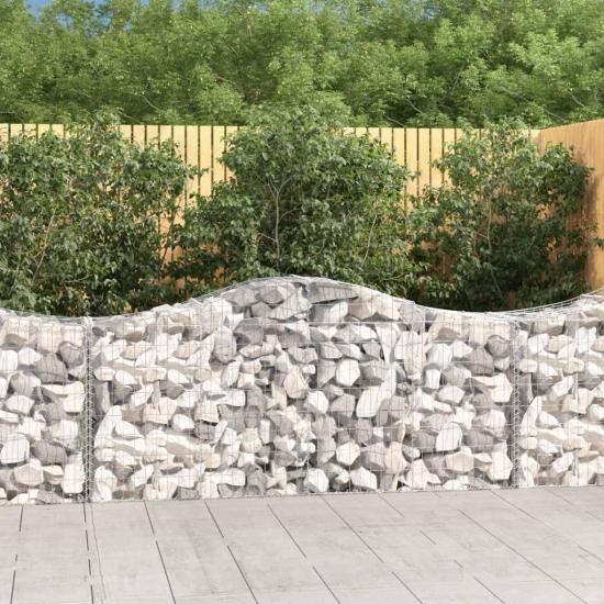 40 db íves horganyzott vas gabion kosár 200x50x80/100 cm