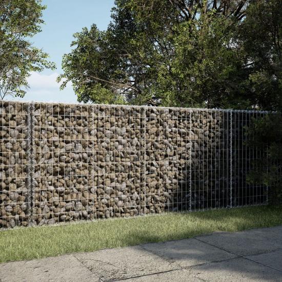 Horganyzott vas gabion kosár fedéllel 200 x 50 x 100 cm