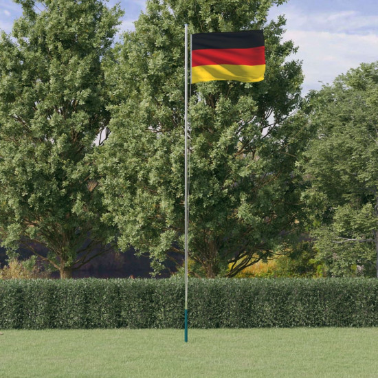 Alumínium német zászló és rúd 6,23 m