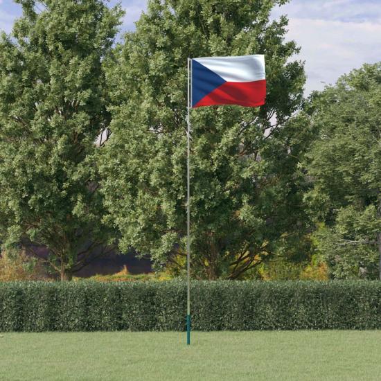Cseh alumínium zászló és rúd 5,55 m