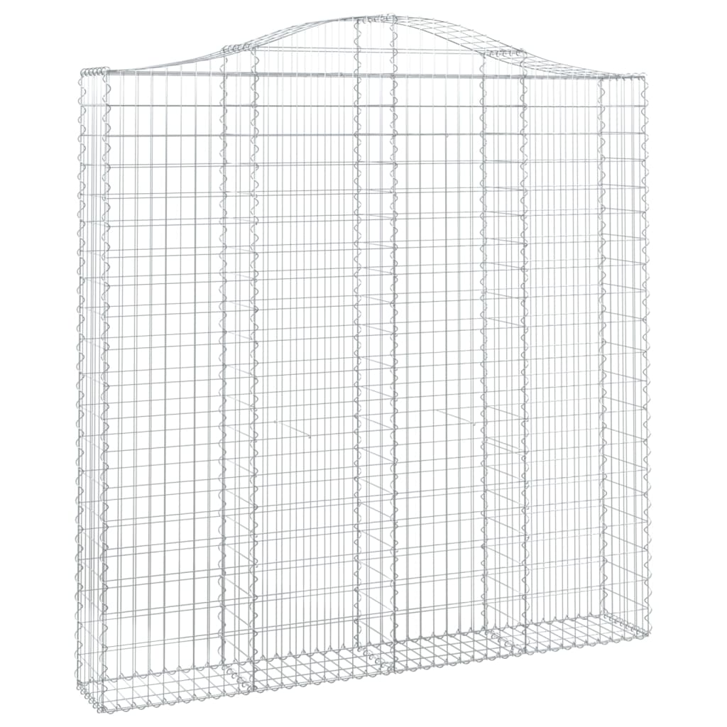 íves horganyzott vas gabion kosár 200x30x200/220 cm