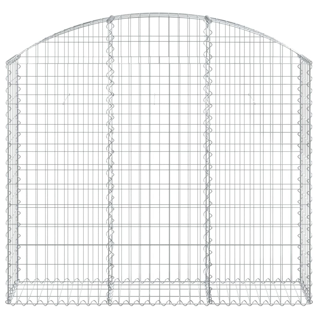 íves horganyzott vas gabion kosár 150x30x120/140 cm
