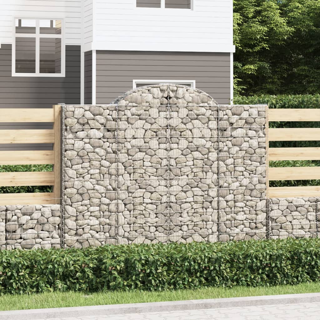 íves horganyzott vas gabion kosár 200x30x160/180 cm