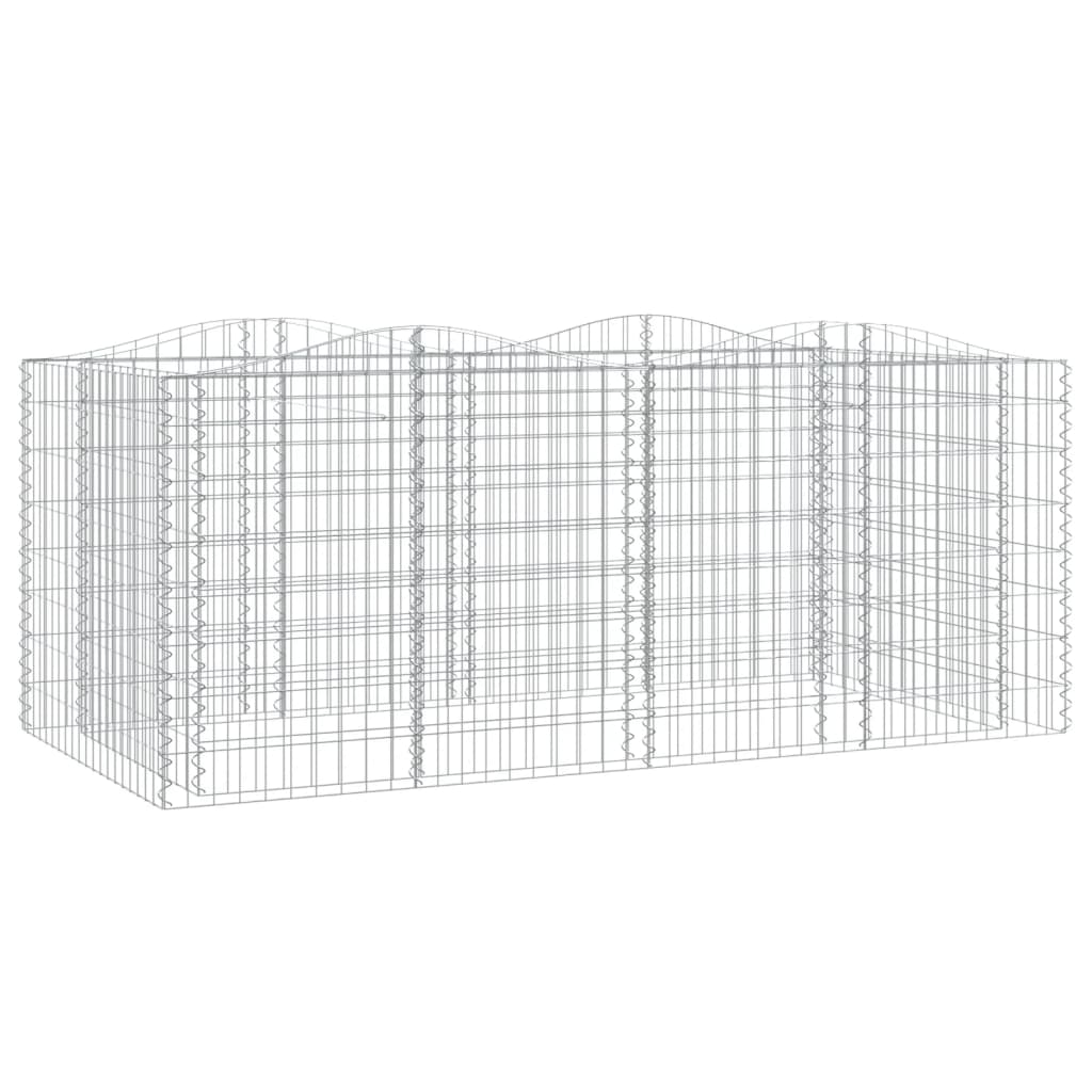íves horganyzott vas gabion magaságyás 200 x 100 x 100 cm