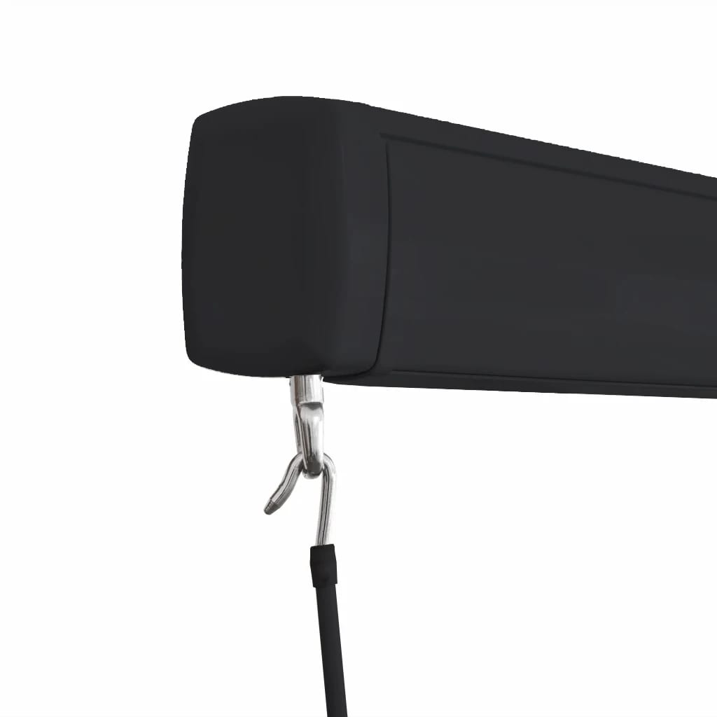 Kék és fehér manuális kazettás napellenző 450 x 300 cm