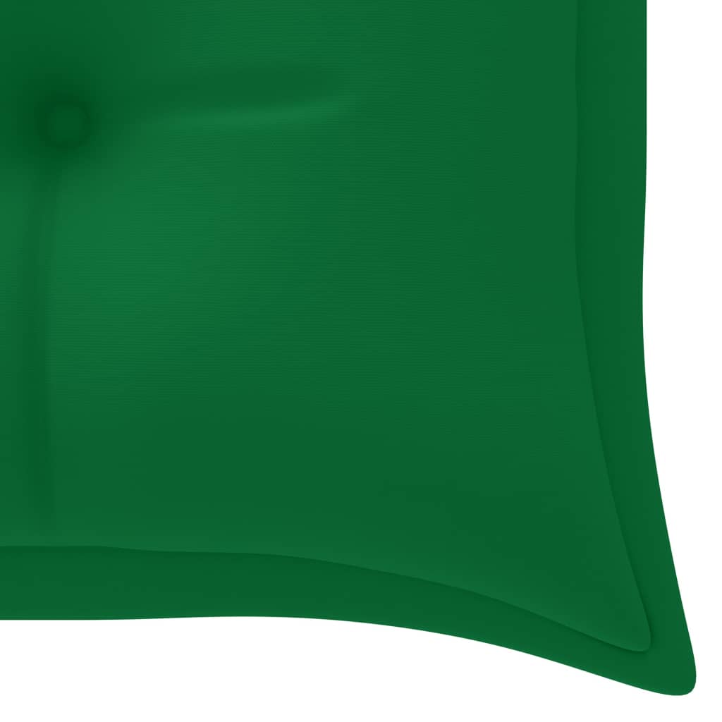 Tömör tíkfa rakásolható kerti pad párnával 159 cm