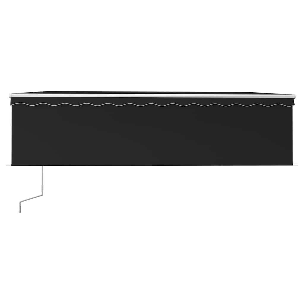 Antracitszürke automata redőnyös napellenző 5 x 3 m