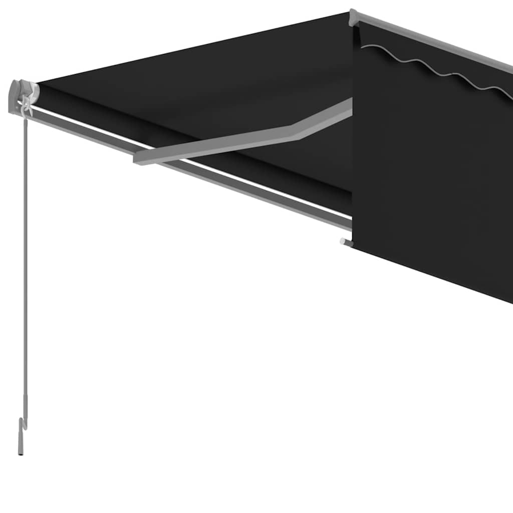 Antracitszürke automata redőnyös napellenző 5 x 3 m