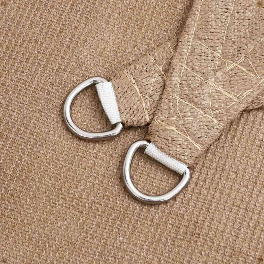 Tópszínű HDPE napvitorla 160 g/m² 5 x 8 m