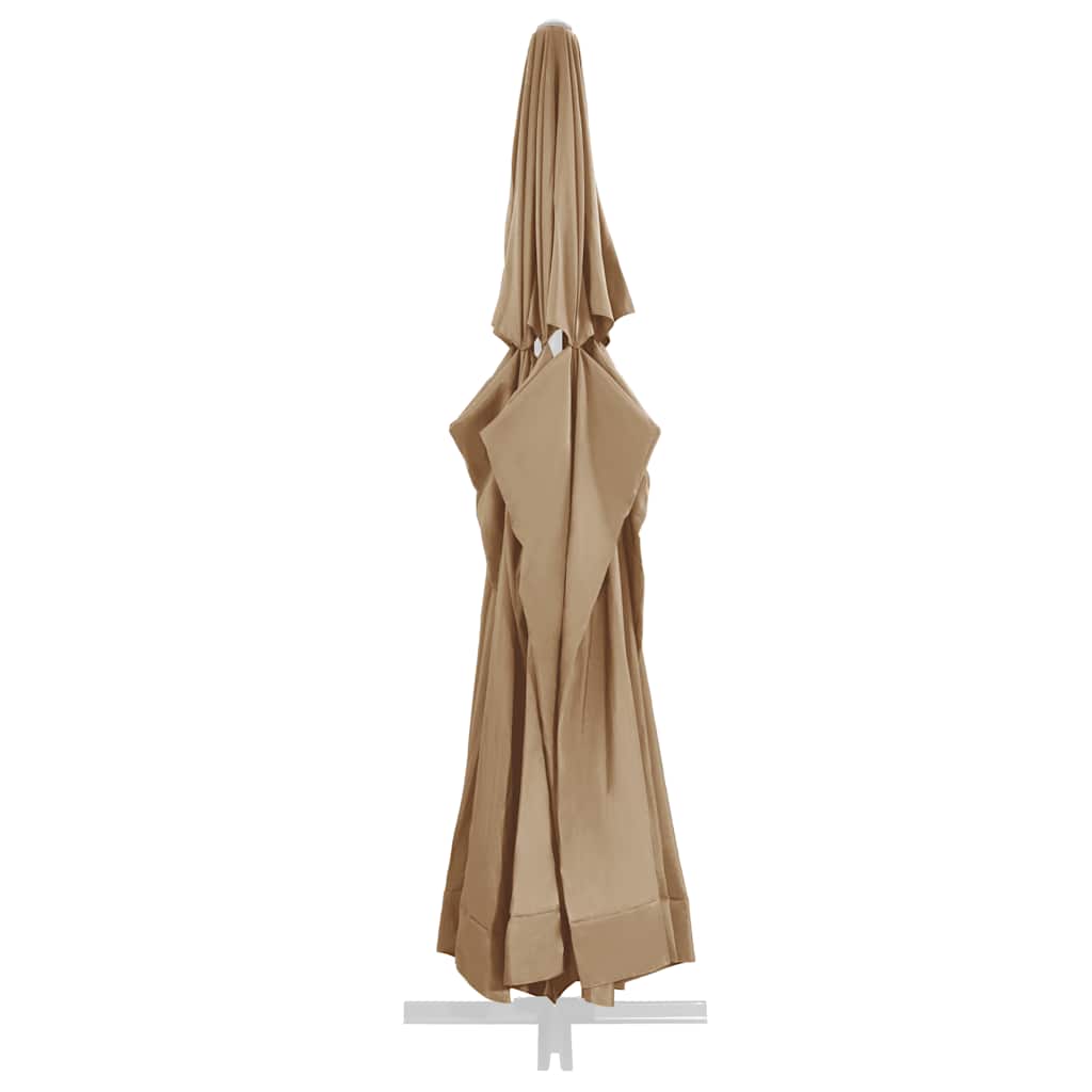 Tópszínű kültéri napernyőponyva 610 cm