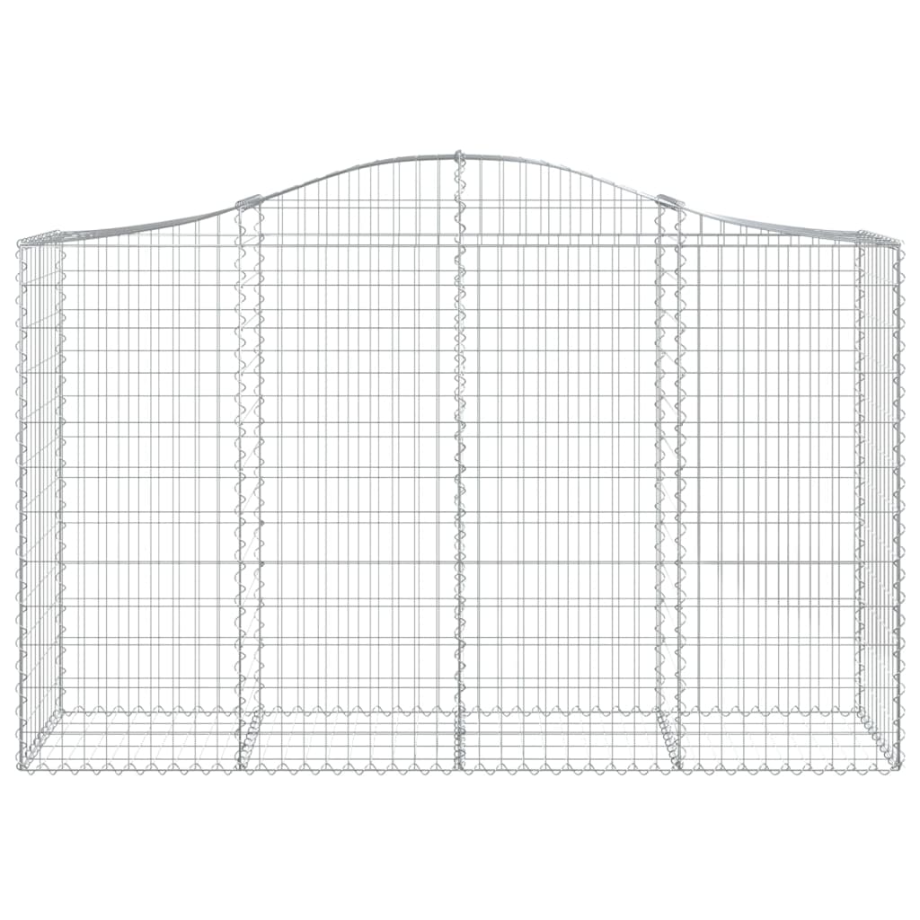 14 db íves horganyzott vas gabion kosár 200x50x120/140 cm