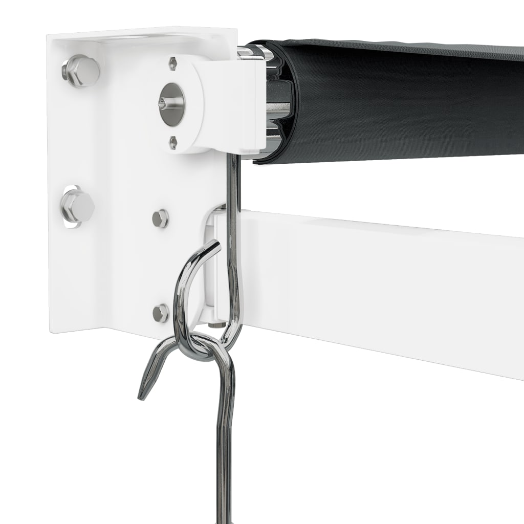 Antracit szövet és alumínium behúzható napellenző 3 x 2,5 m