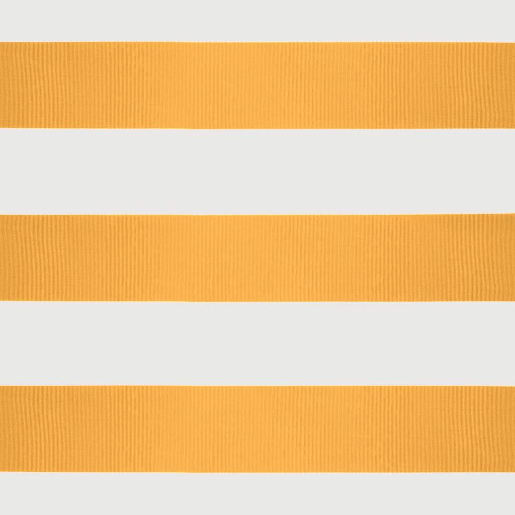 Sárga-fehér automata behúzható napellenző 4 x 3 m