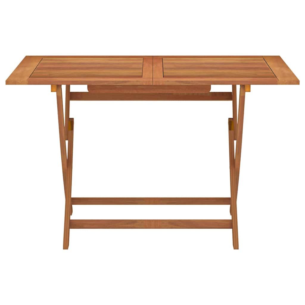 Tömör eukaliptuszfa összecsukható kerti asztal 120 x 70 x 75 cm