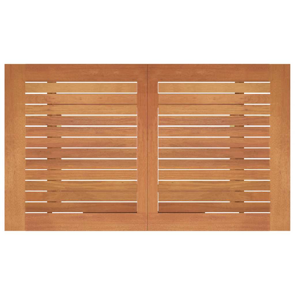 Tömör eukaliptuszfa összecsukható kerti asztal 120 x 70 x 75 cm