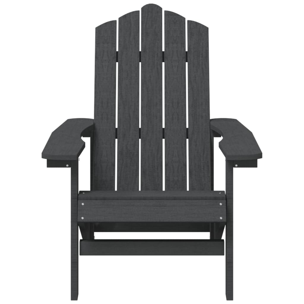 Antracitszürke HDPE kerti adirondack szék