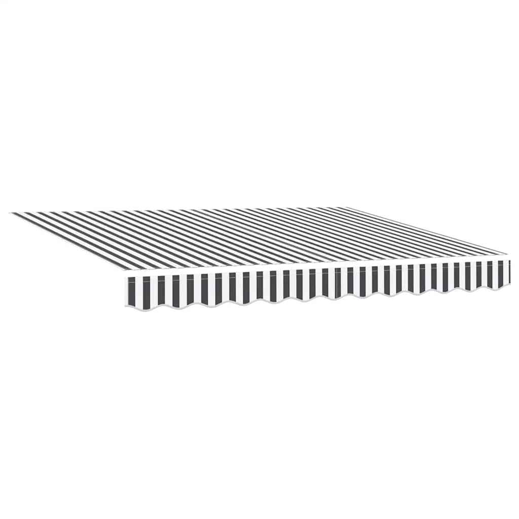 Antracit-fehér automata kihúzható napellenző LED-del 300x250 cm