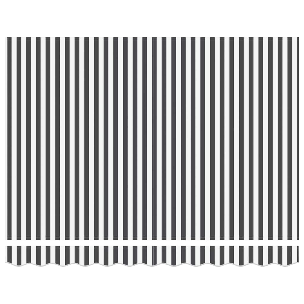 Antracit-fehér automata kihúzható napellenző LED-del 300x250 cm