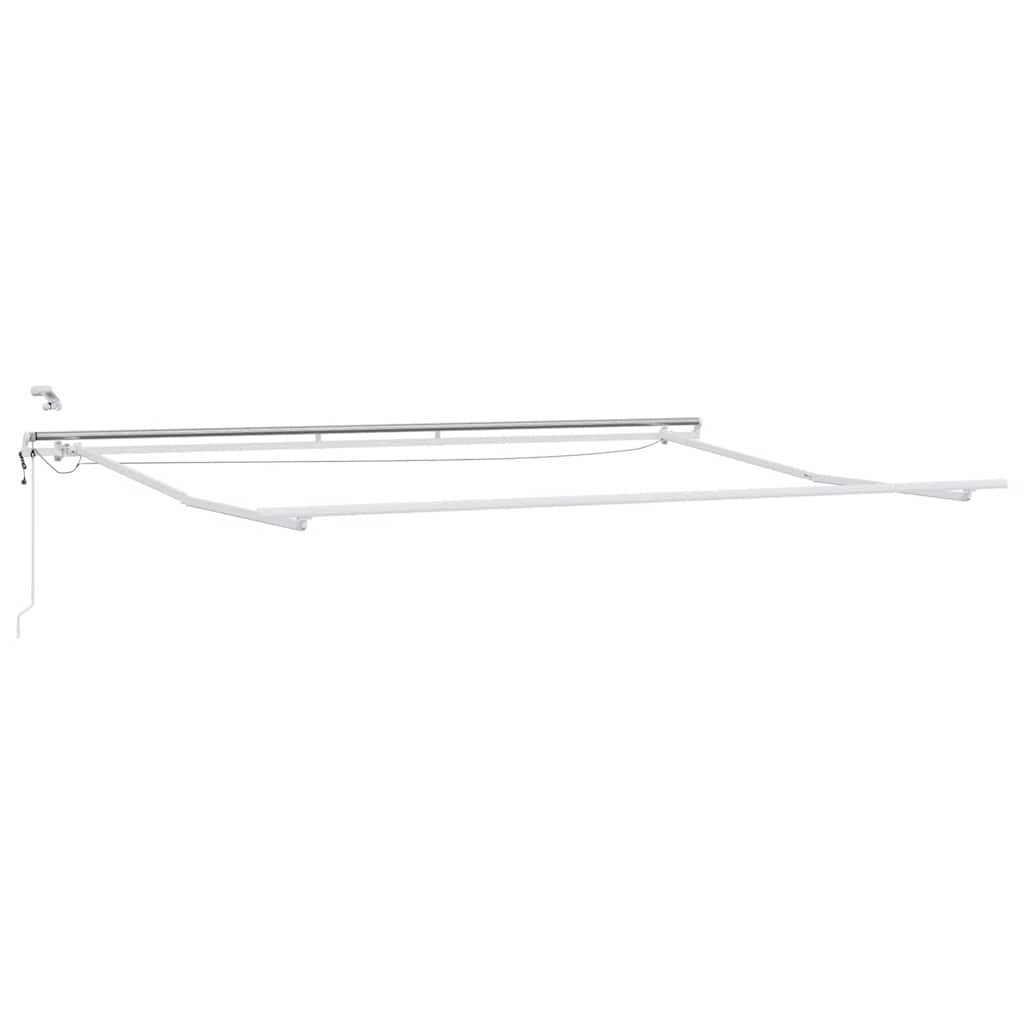 Antracitszürke-fehér LED-es automata napellenző 450 x 300 cm