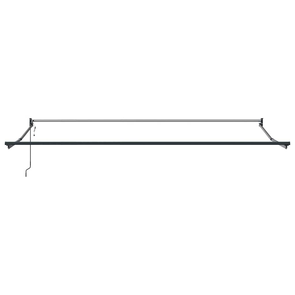 Antracit és fehér szövet és alumínium behúzható napellenző 4x3m